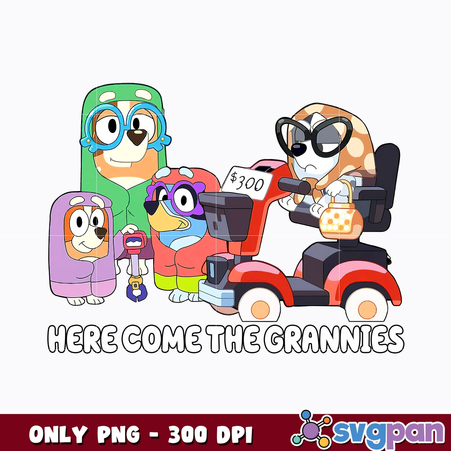 Here Come the Grannies cartoon png  