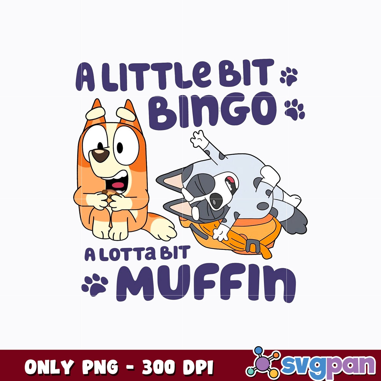 Bingo And Muffin png, A Little Bit Bingo png