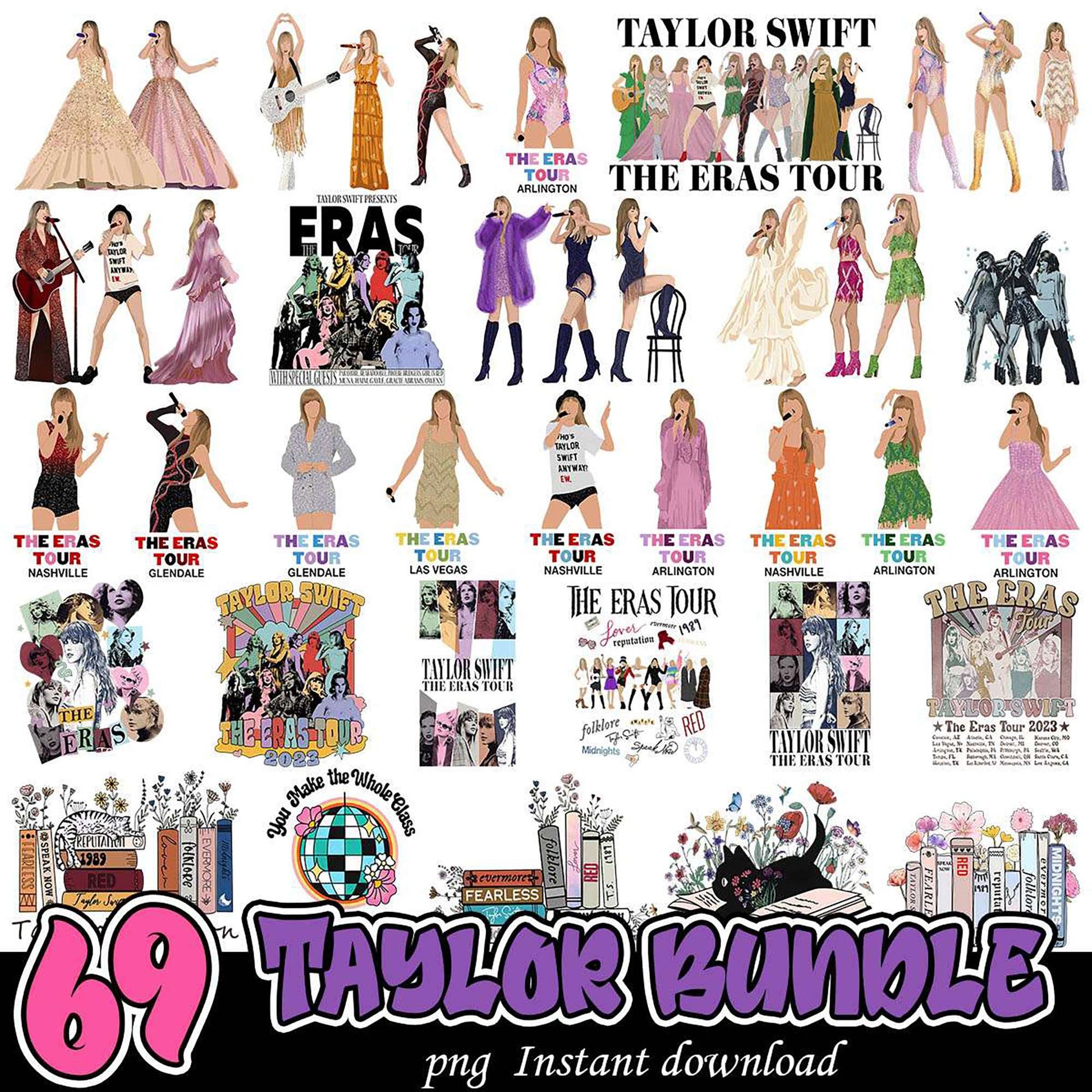 69 Taylor Swift Eras Tour PNG Bundle