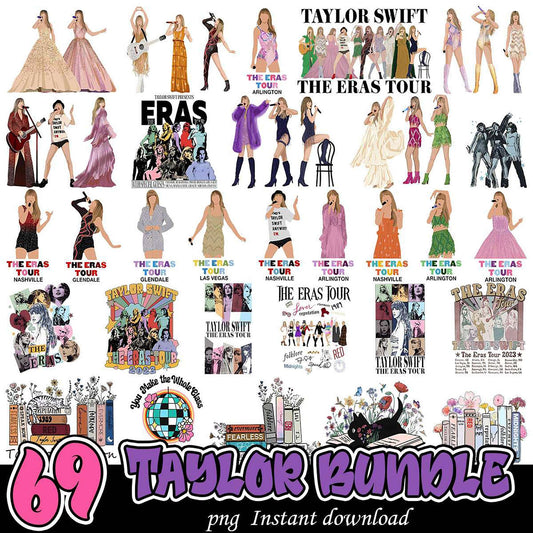 69 Taylor Swift Eras Tour PNG Bundle