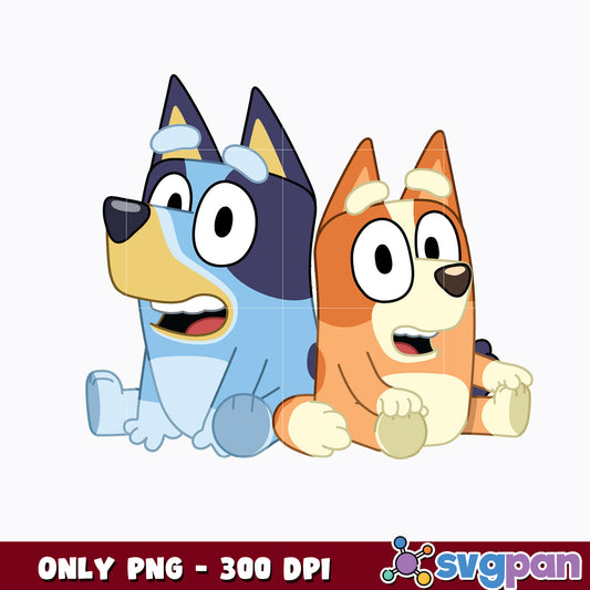 Bluey and bingo cartoon png