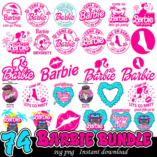 74 Barbie SVG Bundle for Parties and Creative Projects