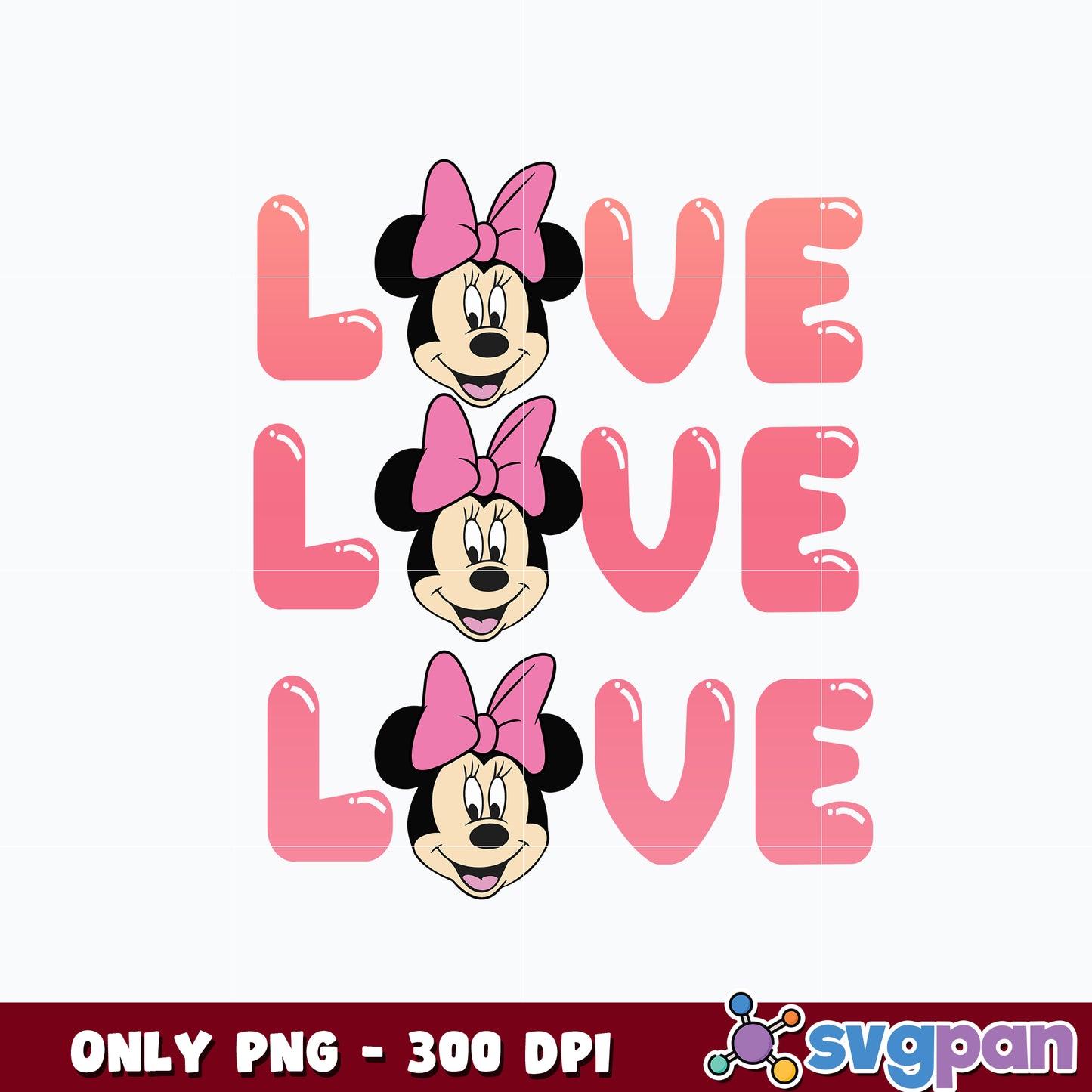 Minnie Mouse head love png