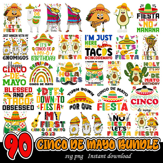 90 Cinco de Mayo Bundle PNG for Celebrations and Crafts