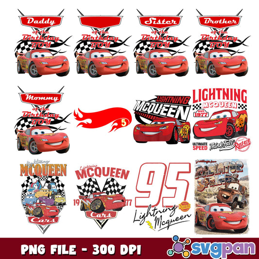 95 lightning mcqueen png bundle