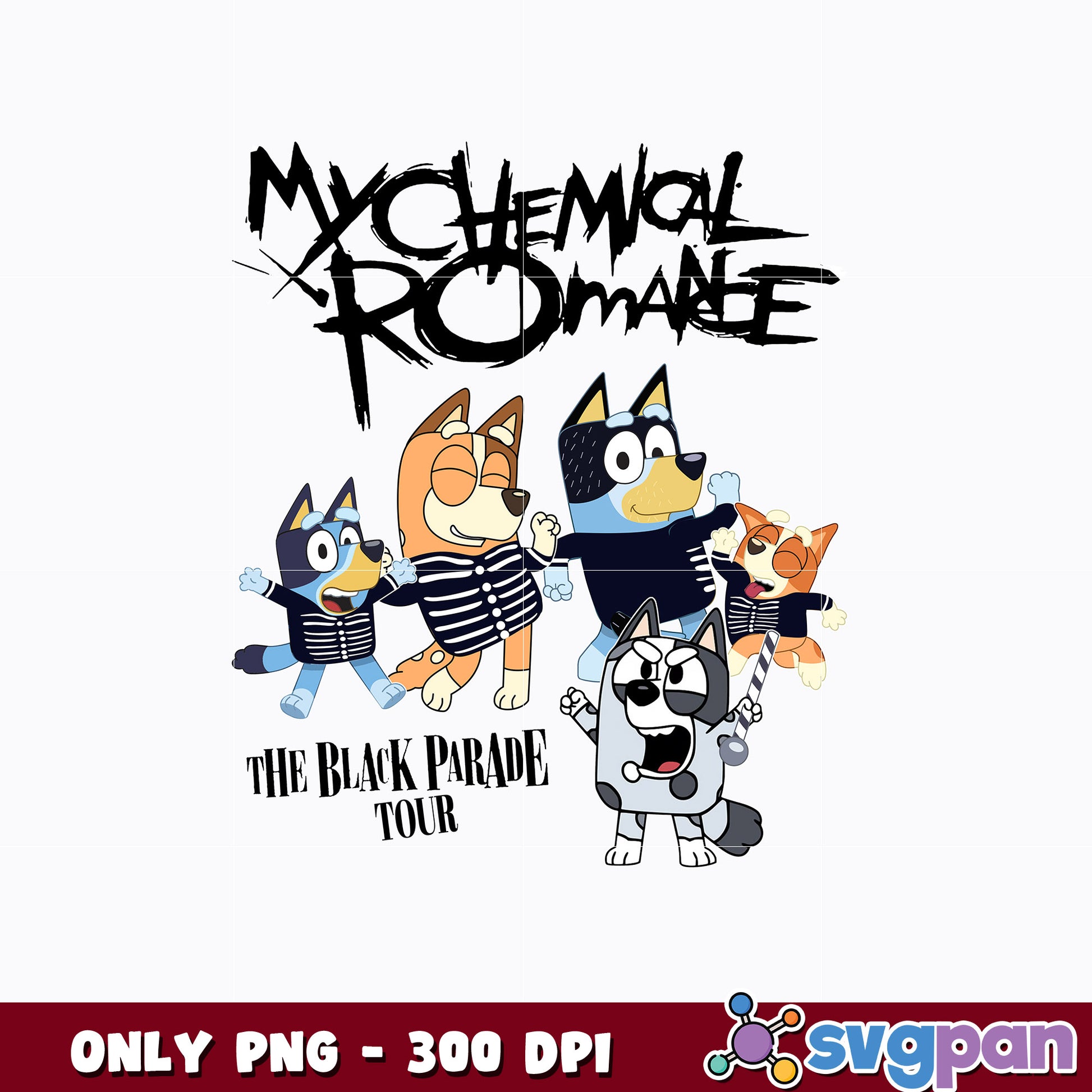 Bluey My Chemical Romance  png