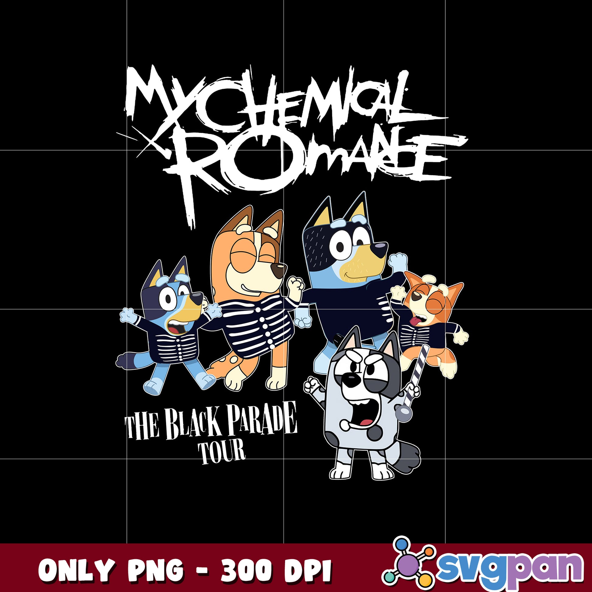 Bluey My Chemical Romance  cartoon png 