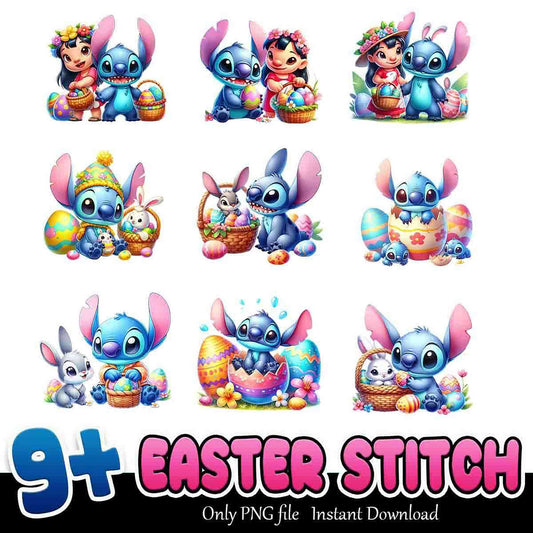 9+ Easter Stitch PNG Bundle Instant Download