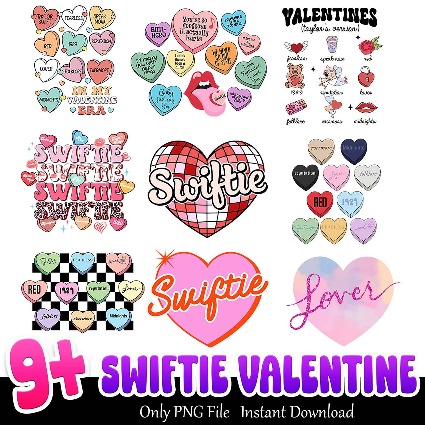 9+ Swiftie Valentine PNG Bundle