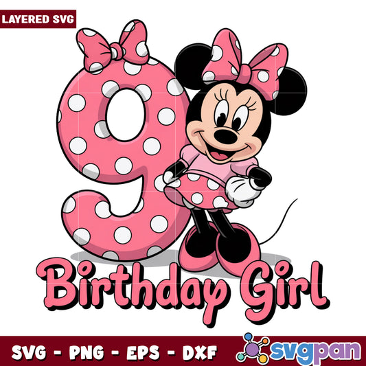 9th birthday girl png, mickey mouse characters png, disney pixar png