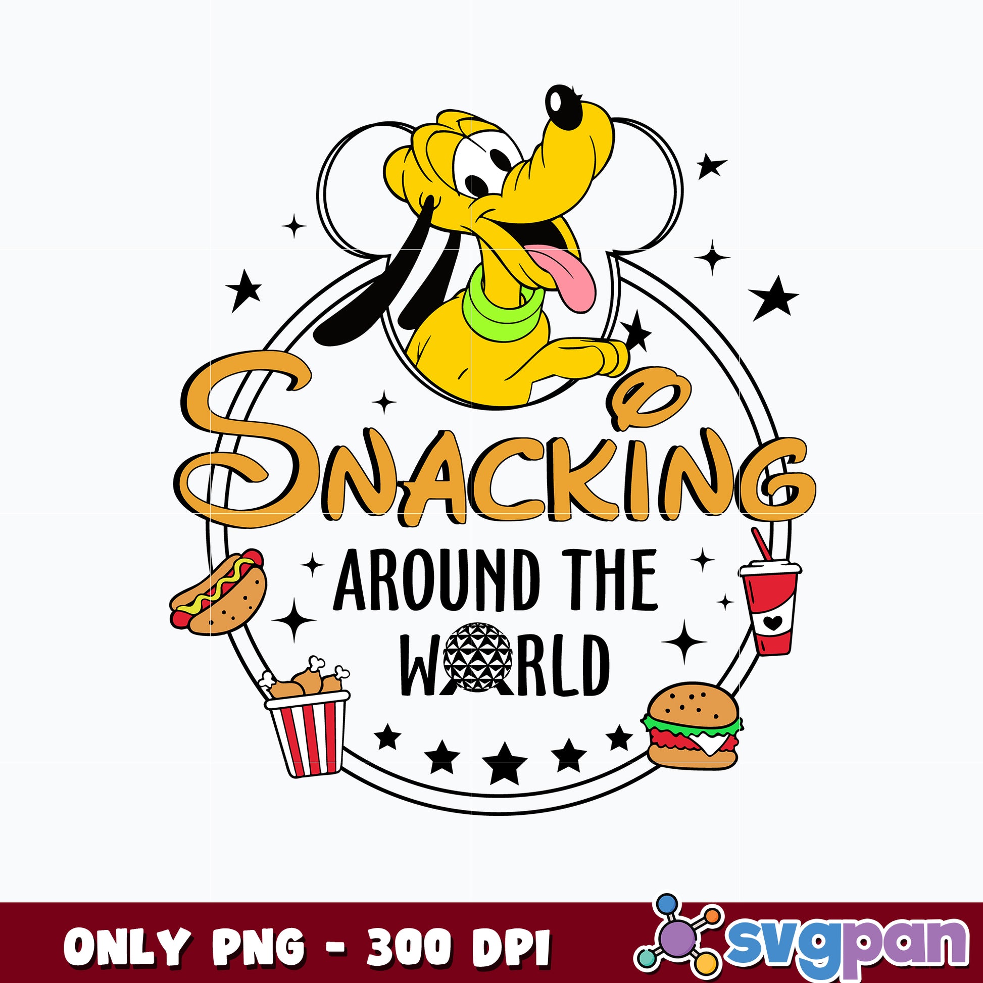 Snacking Around The World Goofy dog png