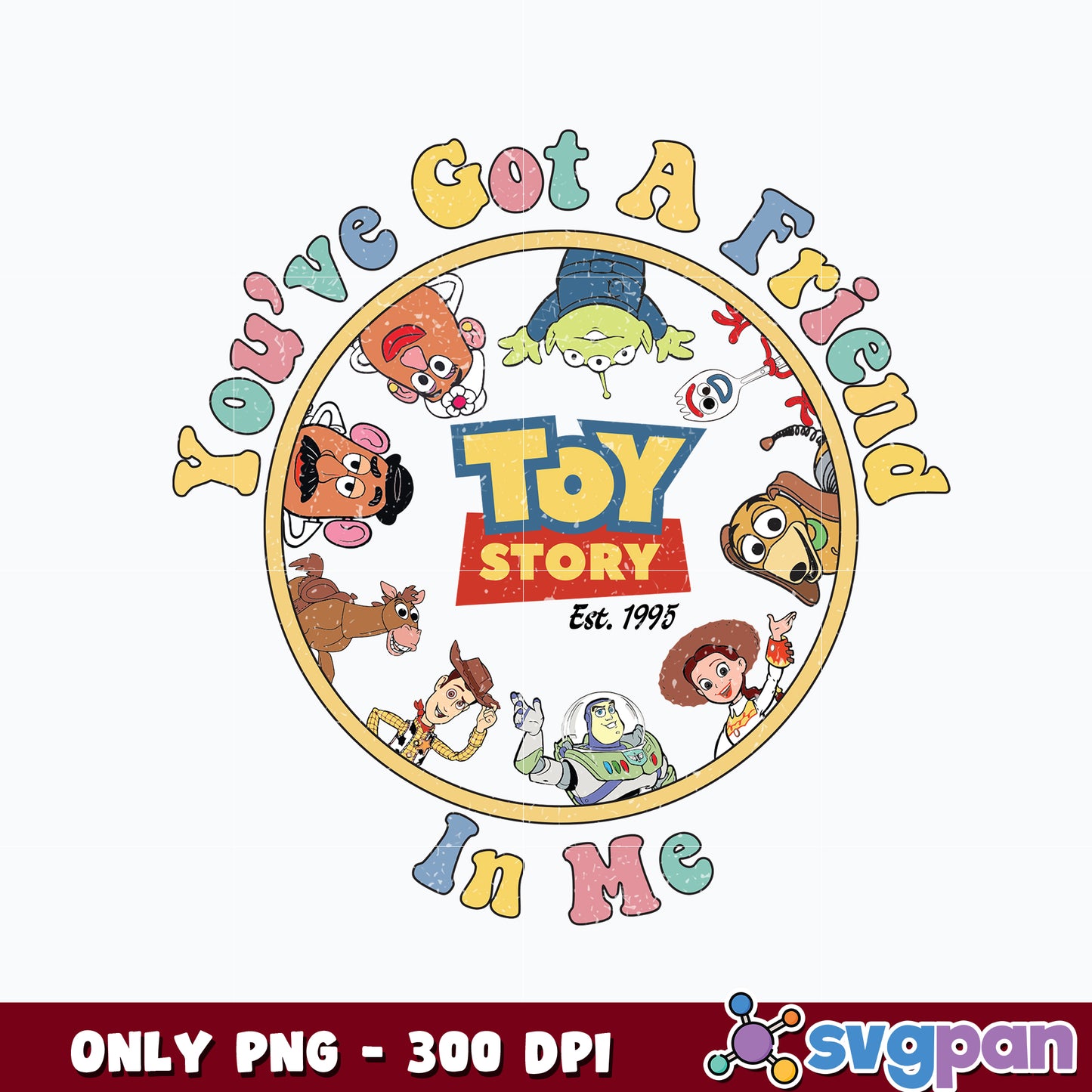   Toy Story Est 1995 Characters png