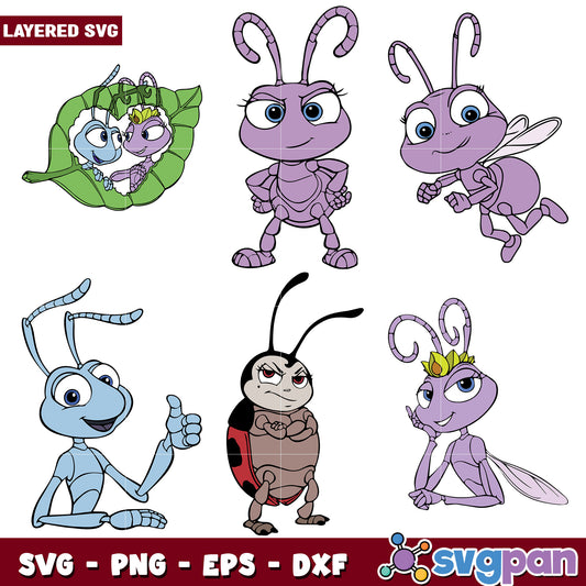 A bugs life design svg bundle
