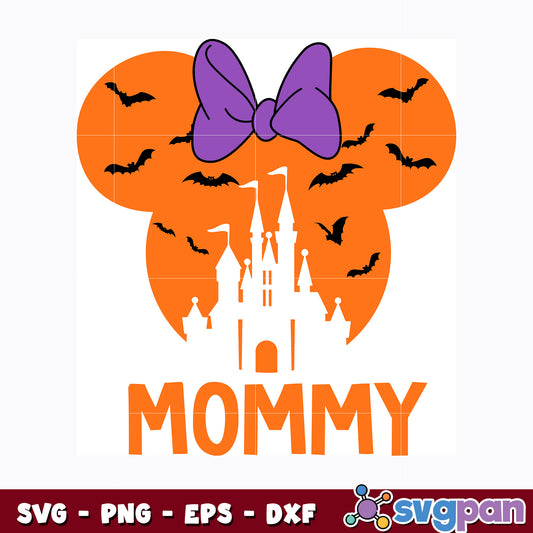Minnie Mouse head mommy svg