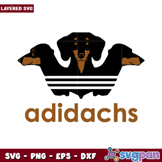 Adidachs logo design, perfect for SVG and PNG cutting files