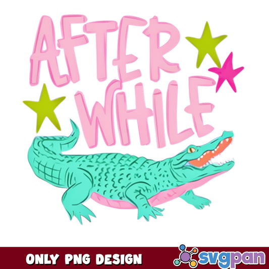 After While Crocodile PNG, Funny Alligator PNG, See You Later PNG