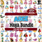 Alice in wonderland design svg bundle