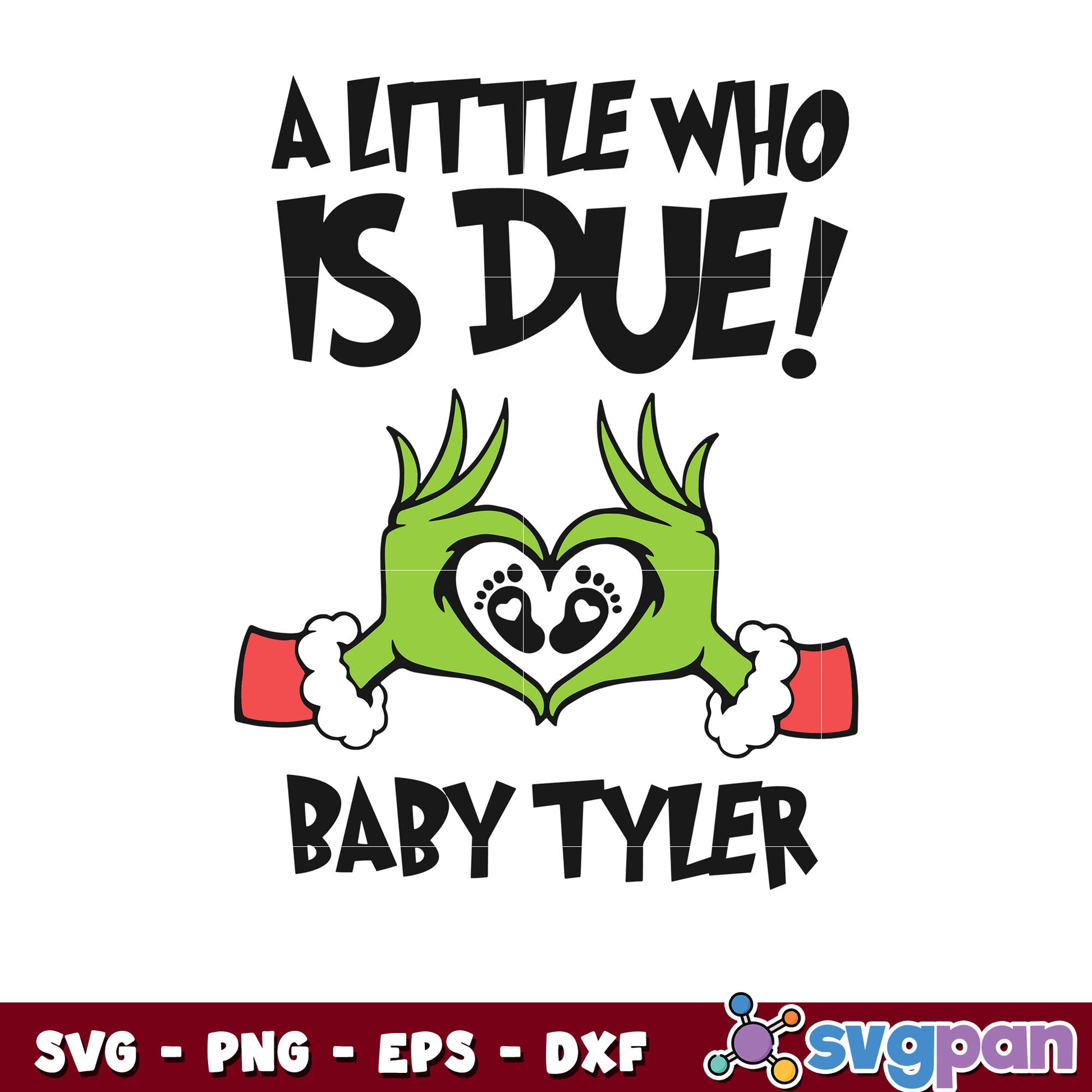 A little who Is due grinchmas pregnancy announcement svg