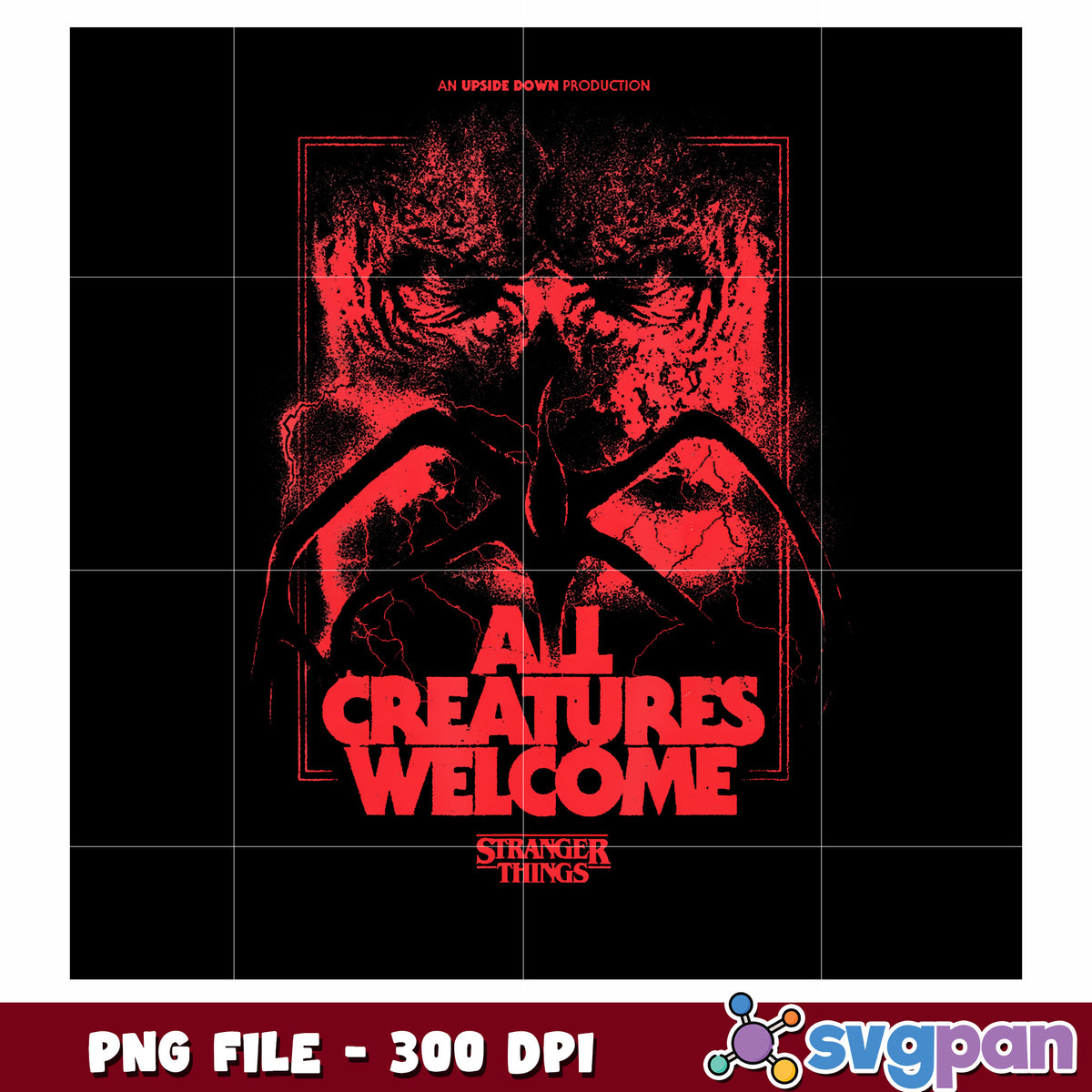 All creatures welcome png, friends png, hawkins town png