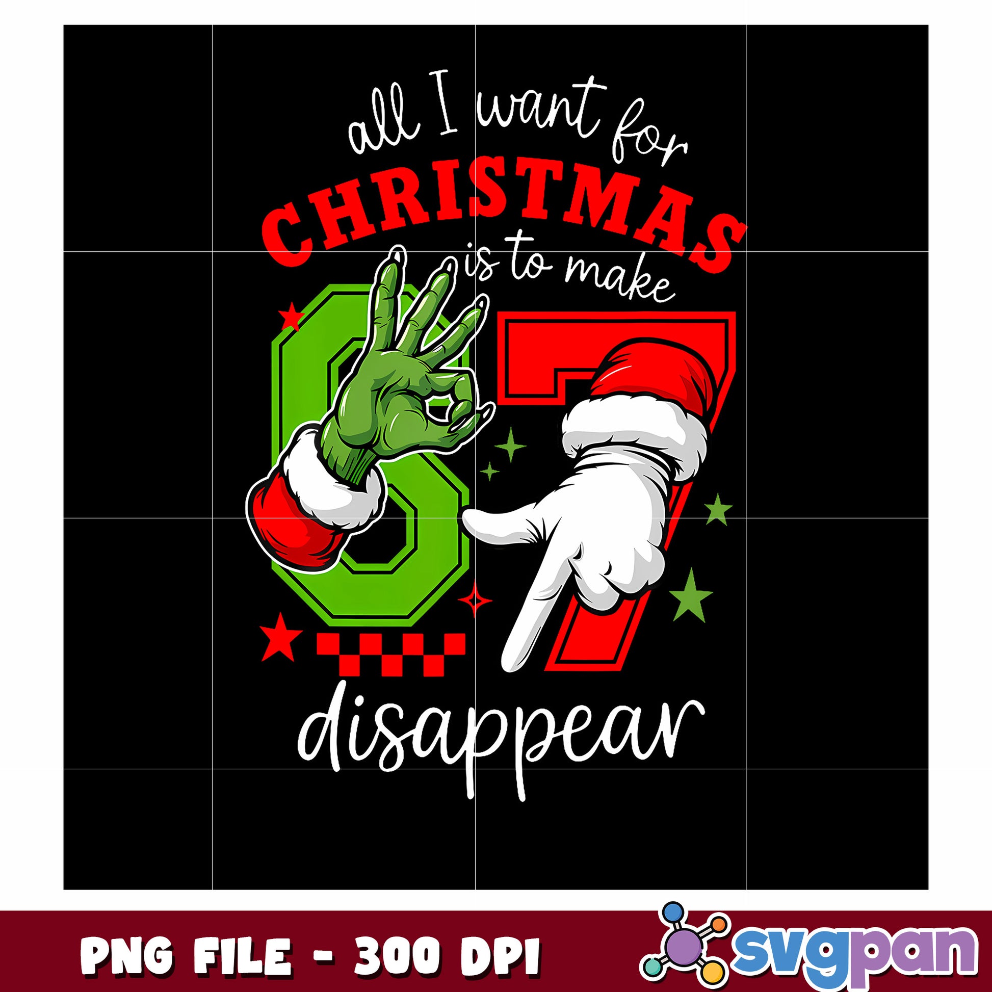 All i want for christmas png, christmas decor png, funny memes png