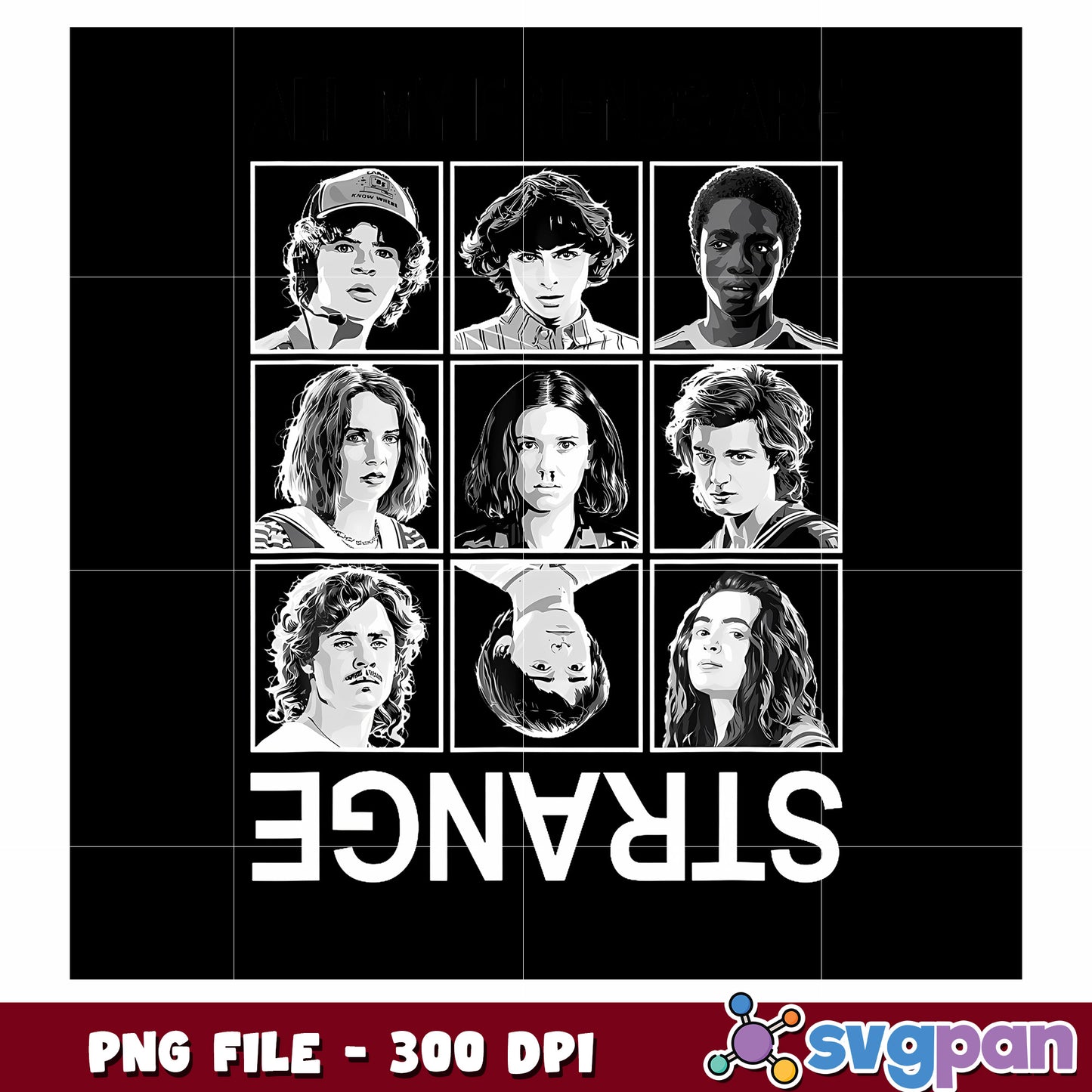All my friends png, hawkins high png, mind flayer png