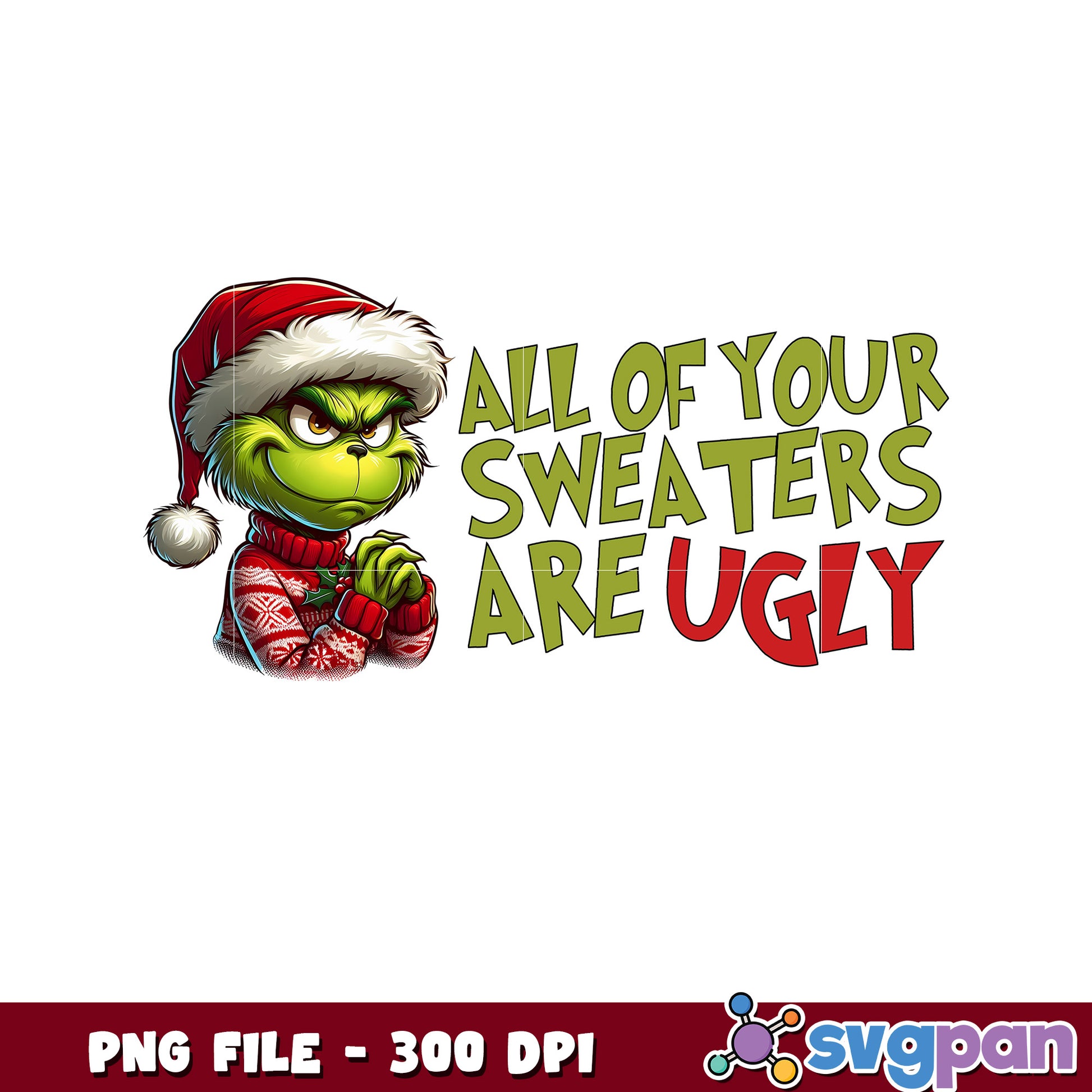 All of your sweaters png, grinch clipart png, grinches​ ​png