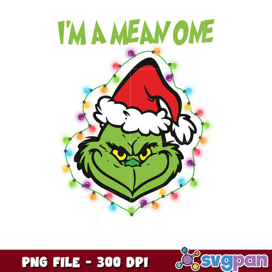 A mean one png, grinch head png, grinch smile ​png