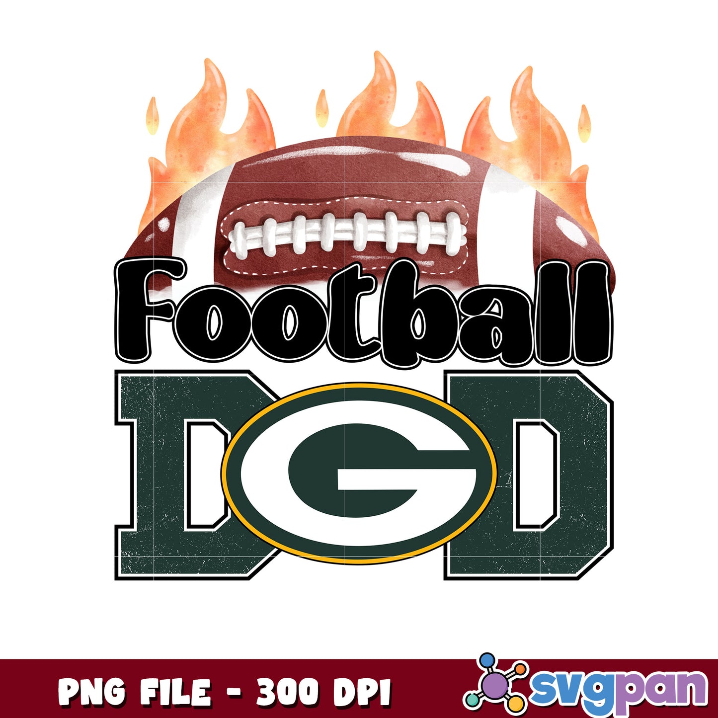 American football dad green bay packers png, sporty dad game day png, nfl football teams png