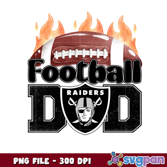 American football dad los angles raiders png, sporty dad game day png, nfl football teams png