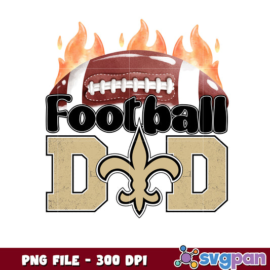 American football dad new orleans saints png, sporty dad game day png, nfl football teams png