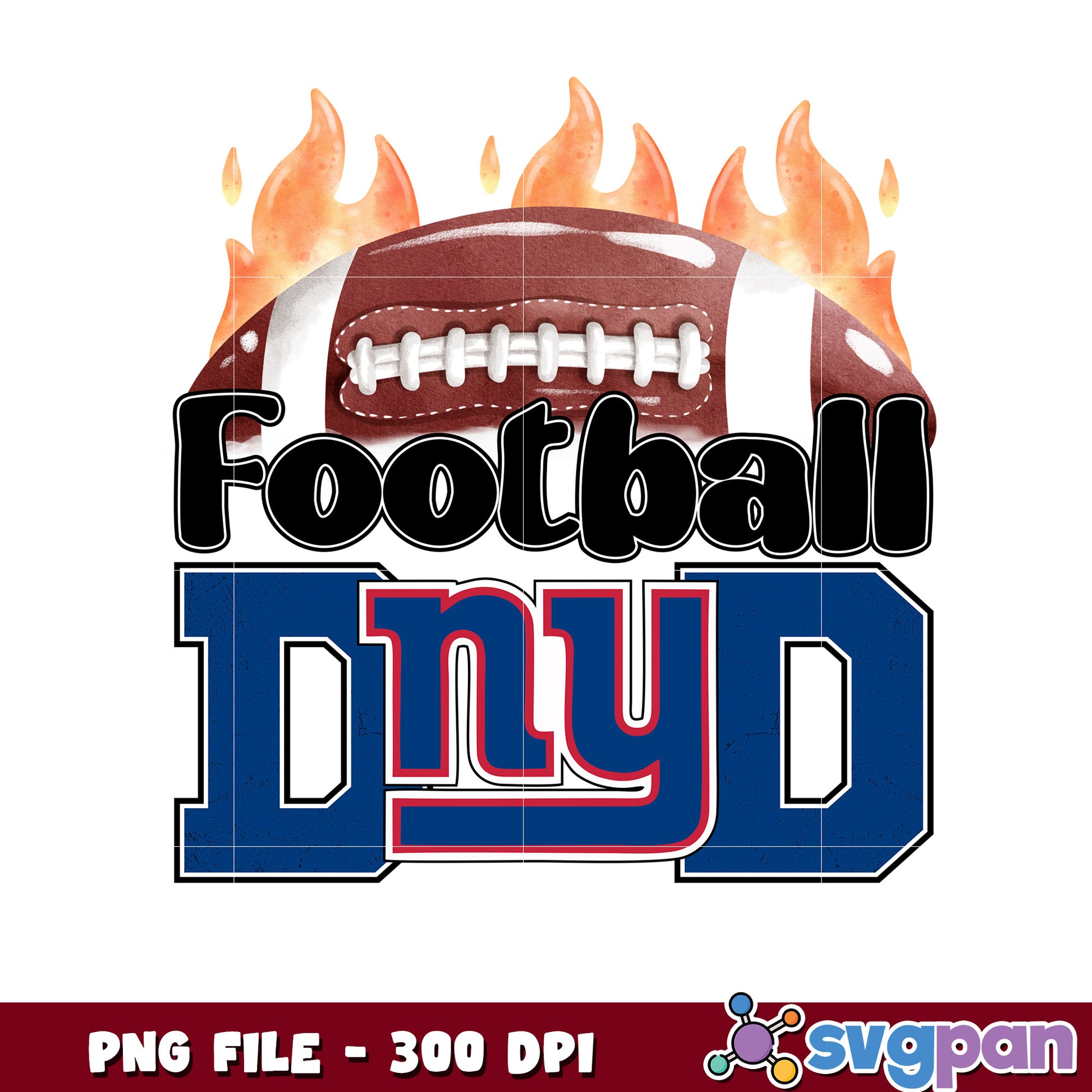 American football dad new york giants png, sporty dad game day png, nfl football teams png