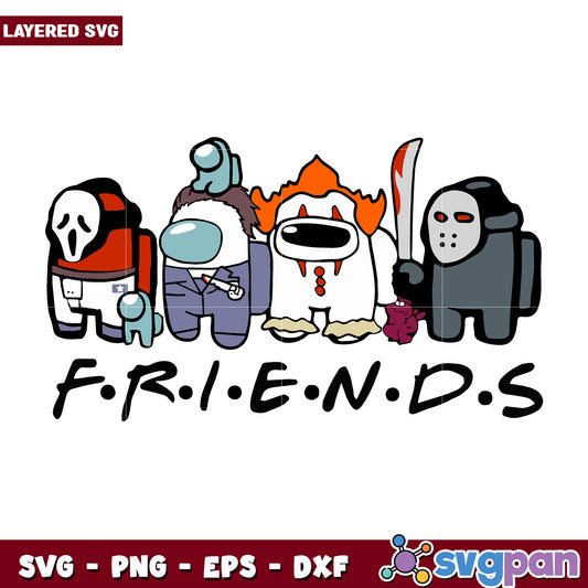 Among us ghost face killers svg, halloween toys svg, halloween autumn svg