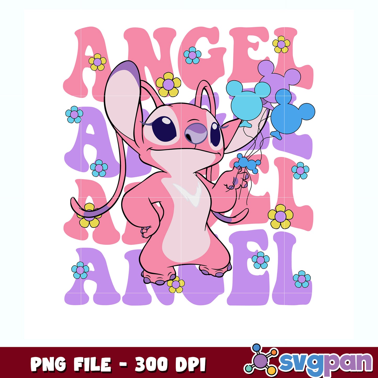 Angel dancing funny design png, lilo and stitch the movie png, disney cartoon png