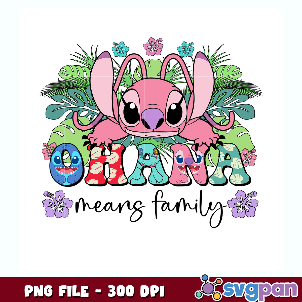 Angel head ohana means family, stitch head png, ohana means family png