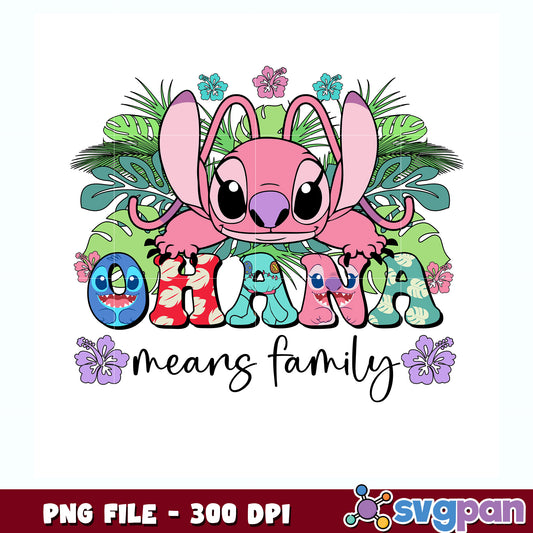 Angel head ohana means family, stitch head png, ohana means family png