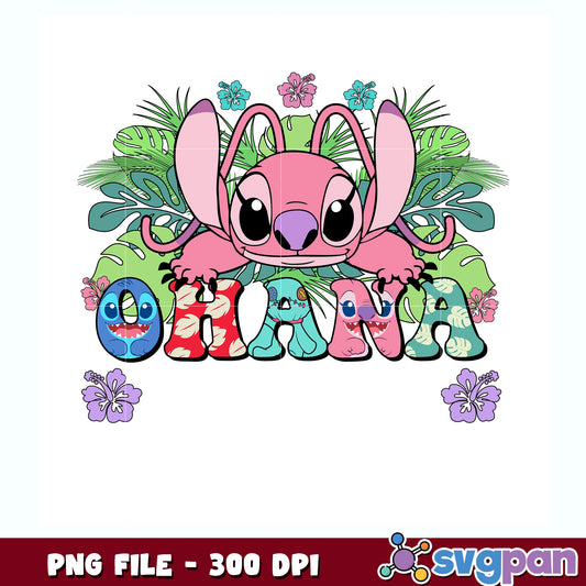 Angel say ohana png, lilo and stitch png, disney png