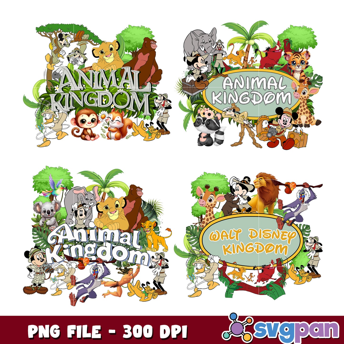 Animal Kingdom Bundle PNG for Creative Projects