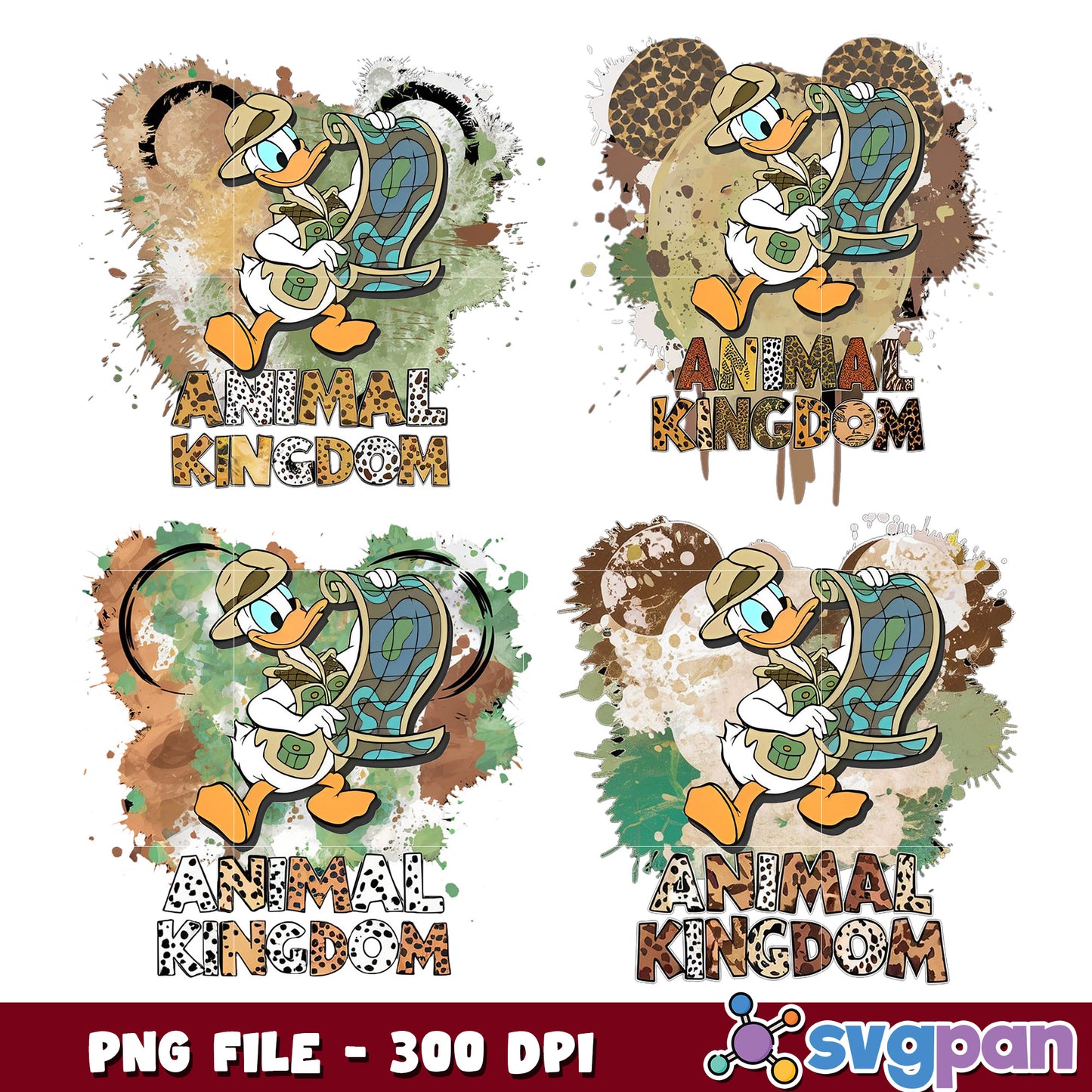Animal Kingdom Donald Duck PNG Bundle