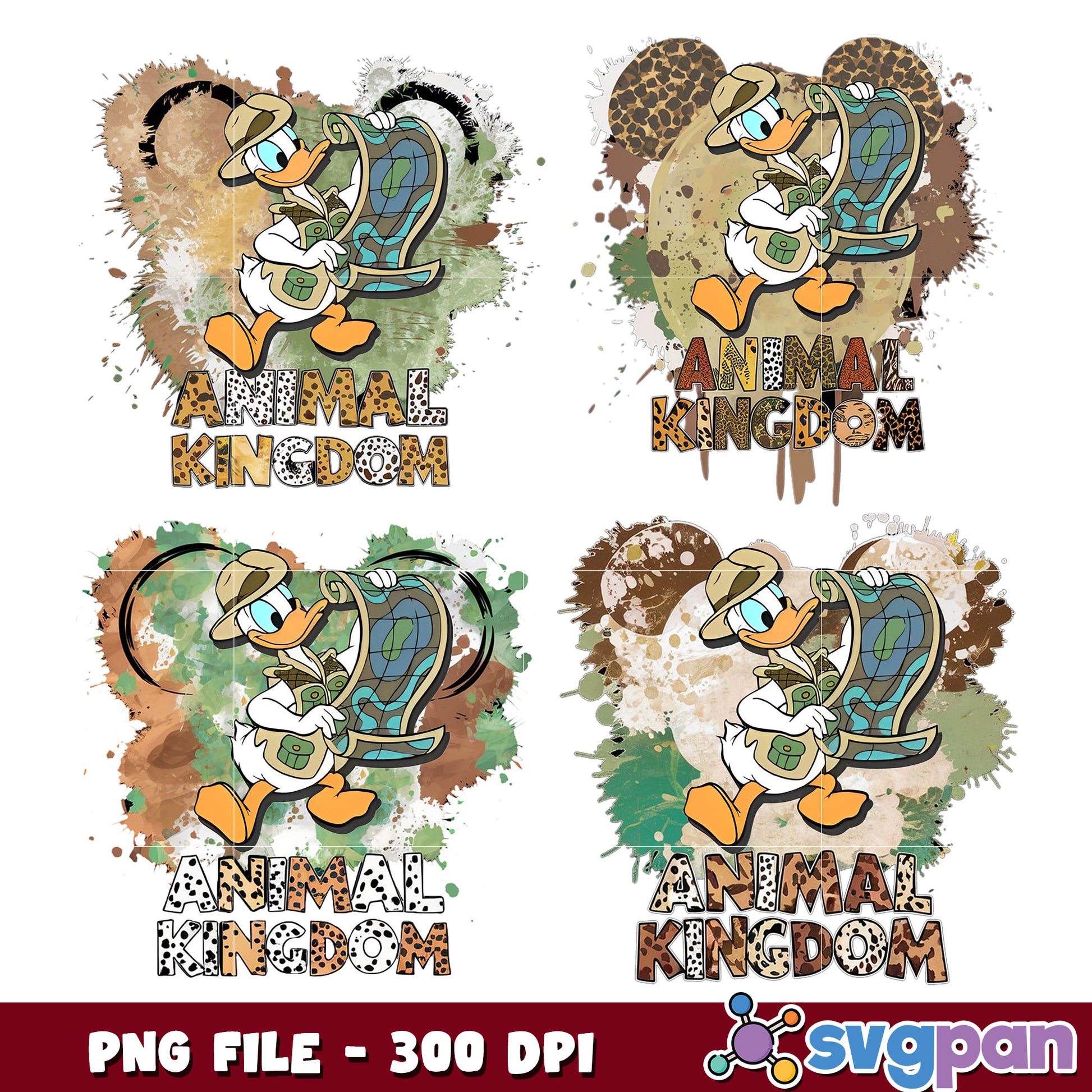 Animal Kingdom Donald Duck PNG Bundle