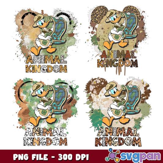 Animal Kingdom Donald Duck PNG Bundle