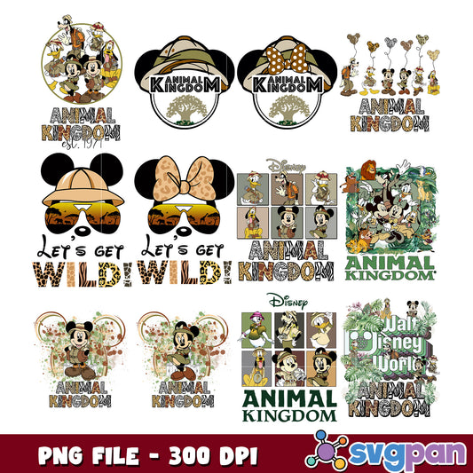 Animal Kingdom PNG Bundle for Disney Fans 300 DPI