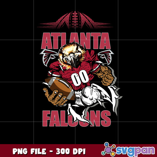Animal atlanta falcons logo design png, national fottball league png, list of nfl teams​ png