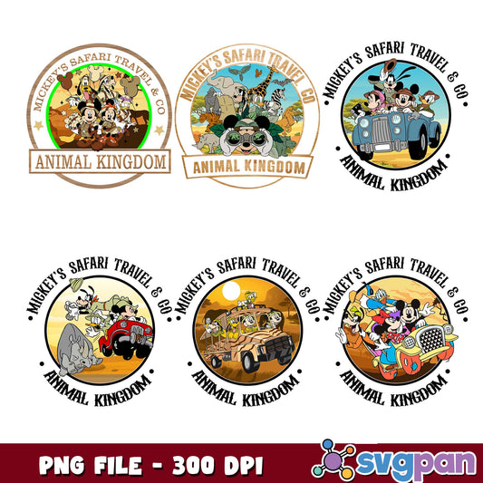 Animal kingdom safari trip png bundle