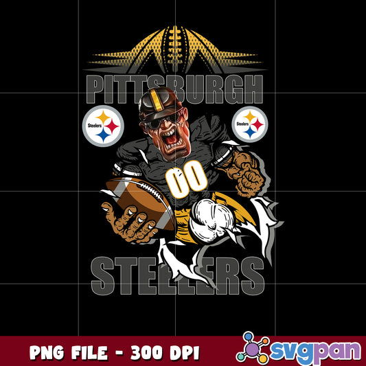 Animal logo pittsburgh steelers design png, national fottball league png, list of nfl teams​ png