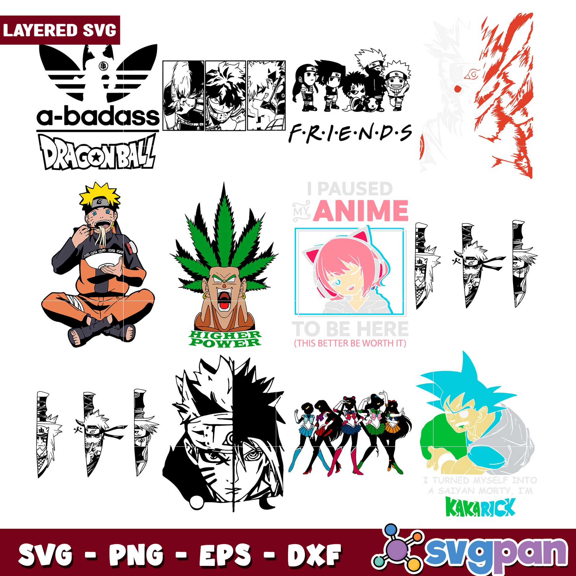 Anime SVG Bundle for Unique Creative Designs