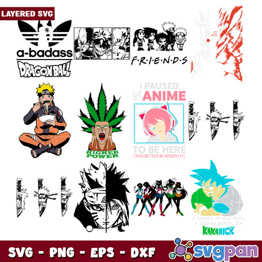 Anime SVG Bundle for Unique Creative Designs