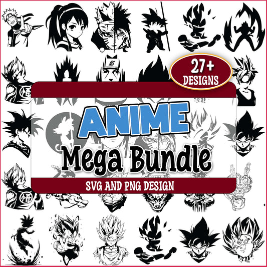 Anime designs svg bundle