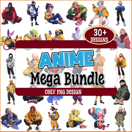 Anime x smartphone png bundle