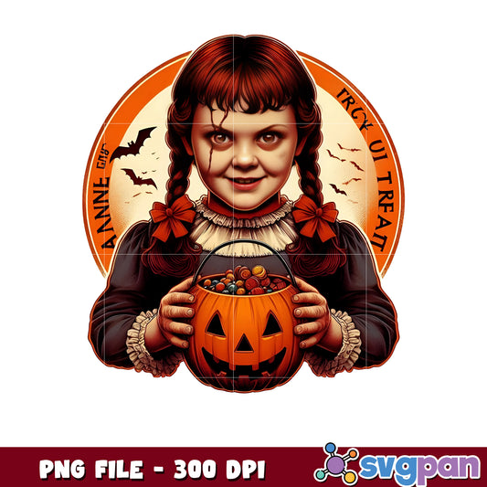 Annabelle halloween png, halloween art png, halloween killers png