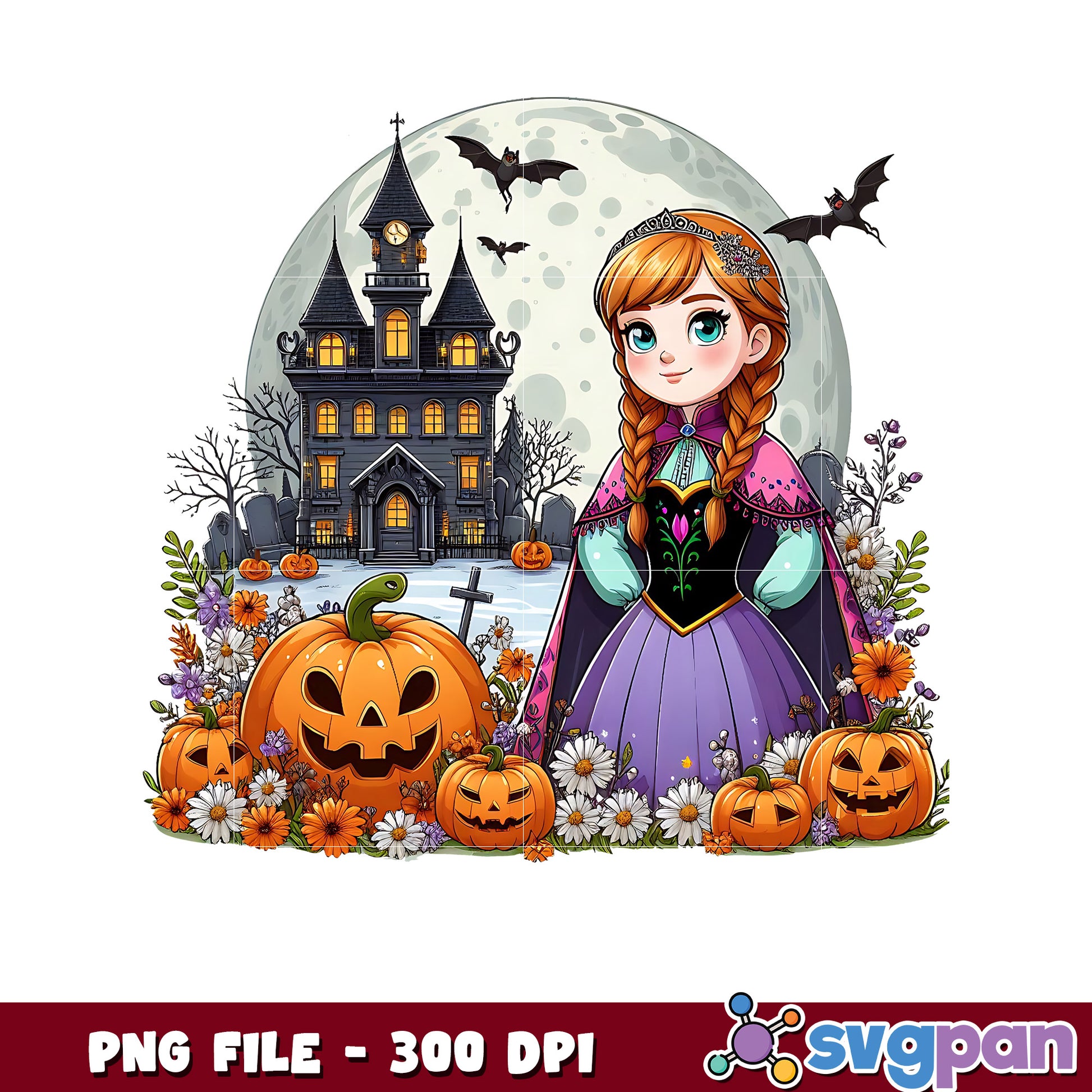 Anna princess halloween png, halloween costumes png, spirit halloween png